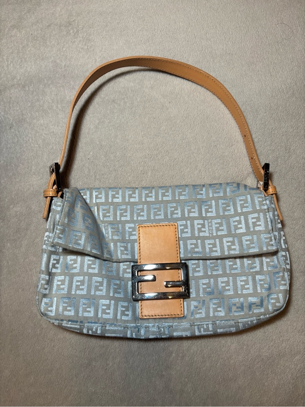 Vintage Fendi Zucchino Baguette Bag